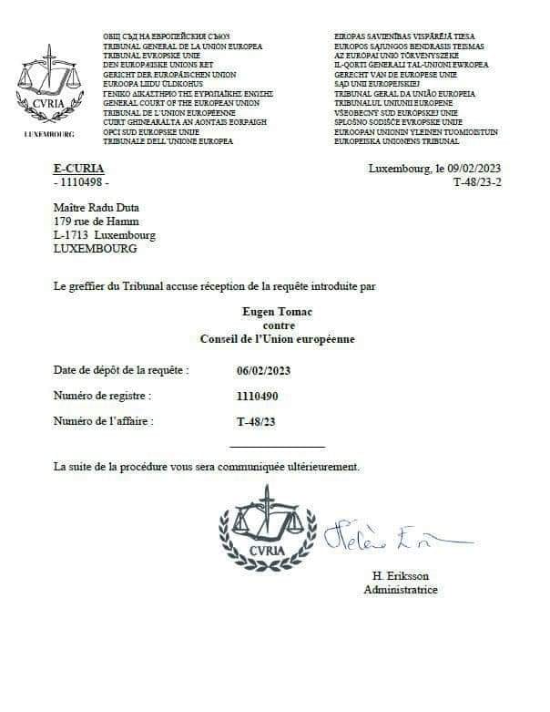 România merită în #Schengen! După aproape un an de proces la Curtea de Justiție deschis de europarlamentarul Eugen Tomac, s-a trezit și Guvernul Ciolacu!