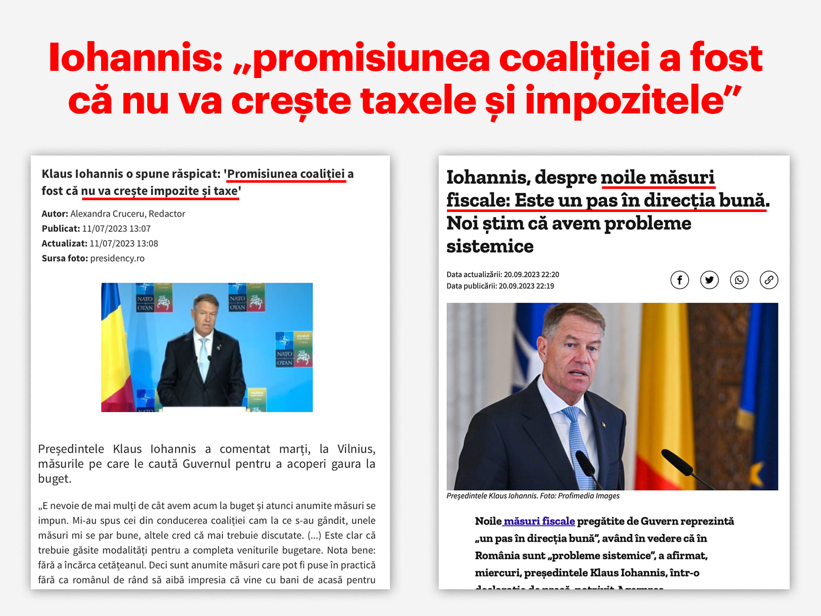 Iohanis: „promisiunea coaliției a fost că nu va crește taxele și impozitele”