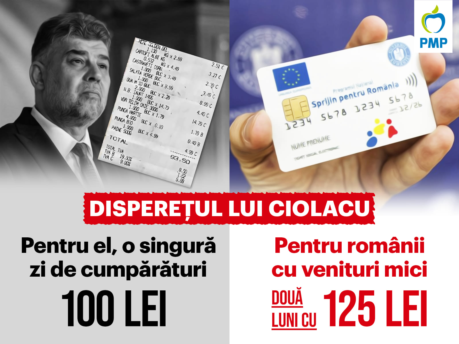 Guvernul PSD - PNL a modificat valoarea tichetelor sociale şi le-a redus de la 250 lei la 125 lei, din 2025, o dată la două luni