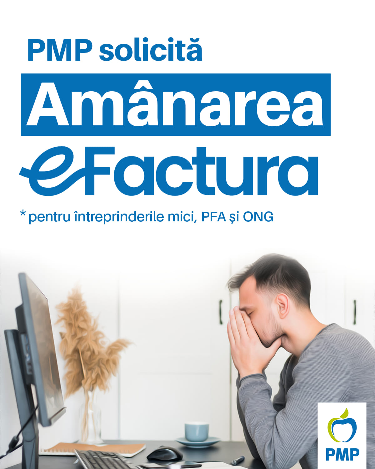 PMP solicită amânarea eFactura, în special pentru întreprinderile mici, ONG şi PFA